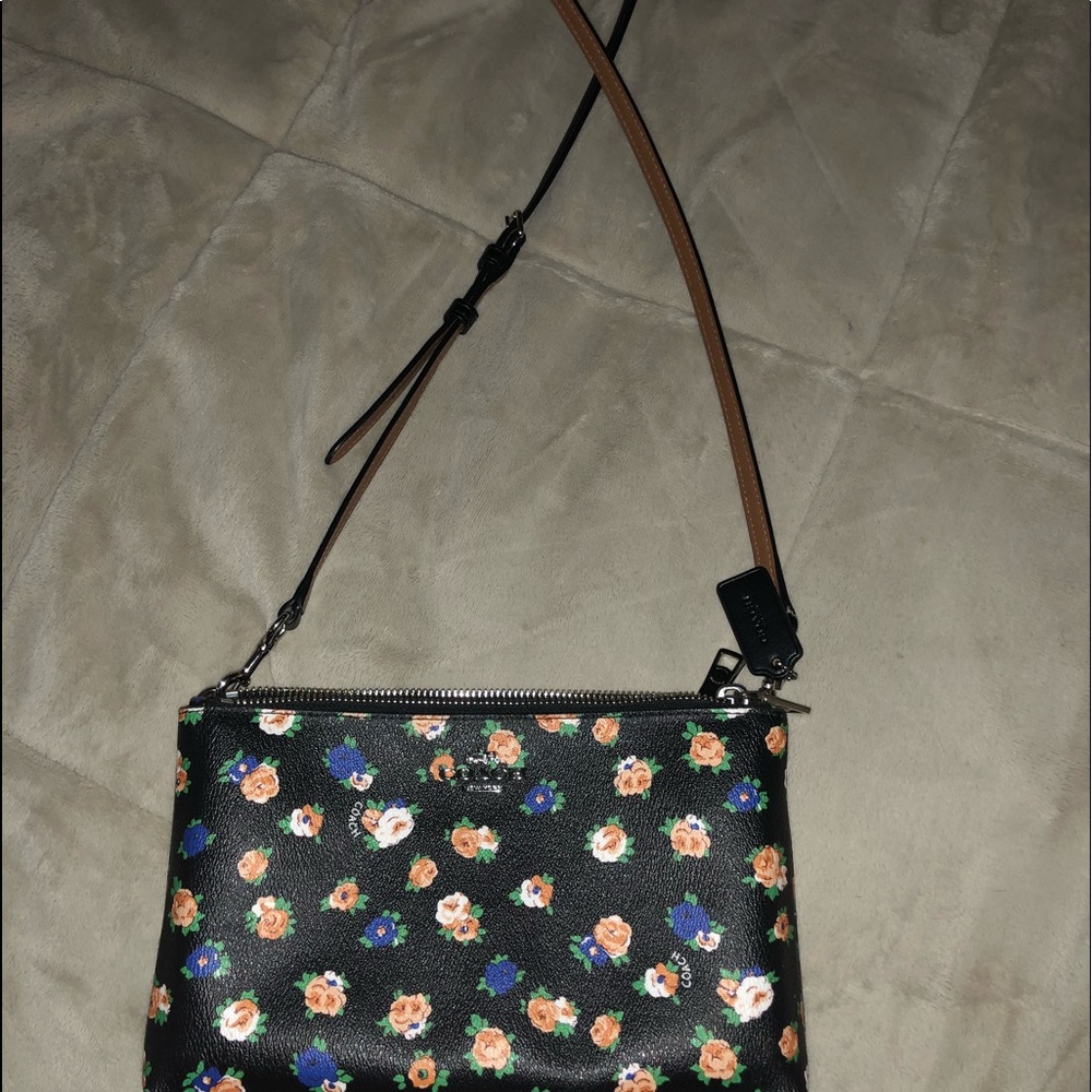 Coach floral crossbody